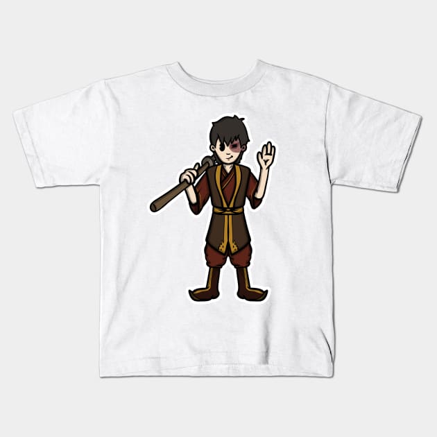 zuko -avatar the last airbender- hi zuko here Kids T-Shirt by Matzavavatar 